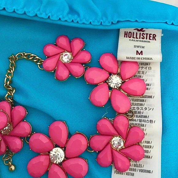 Hollister Flirty Ruffled Back String Bikini Bottom Size Medium - Picture 7 of 7